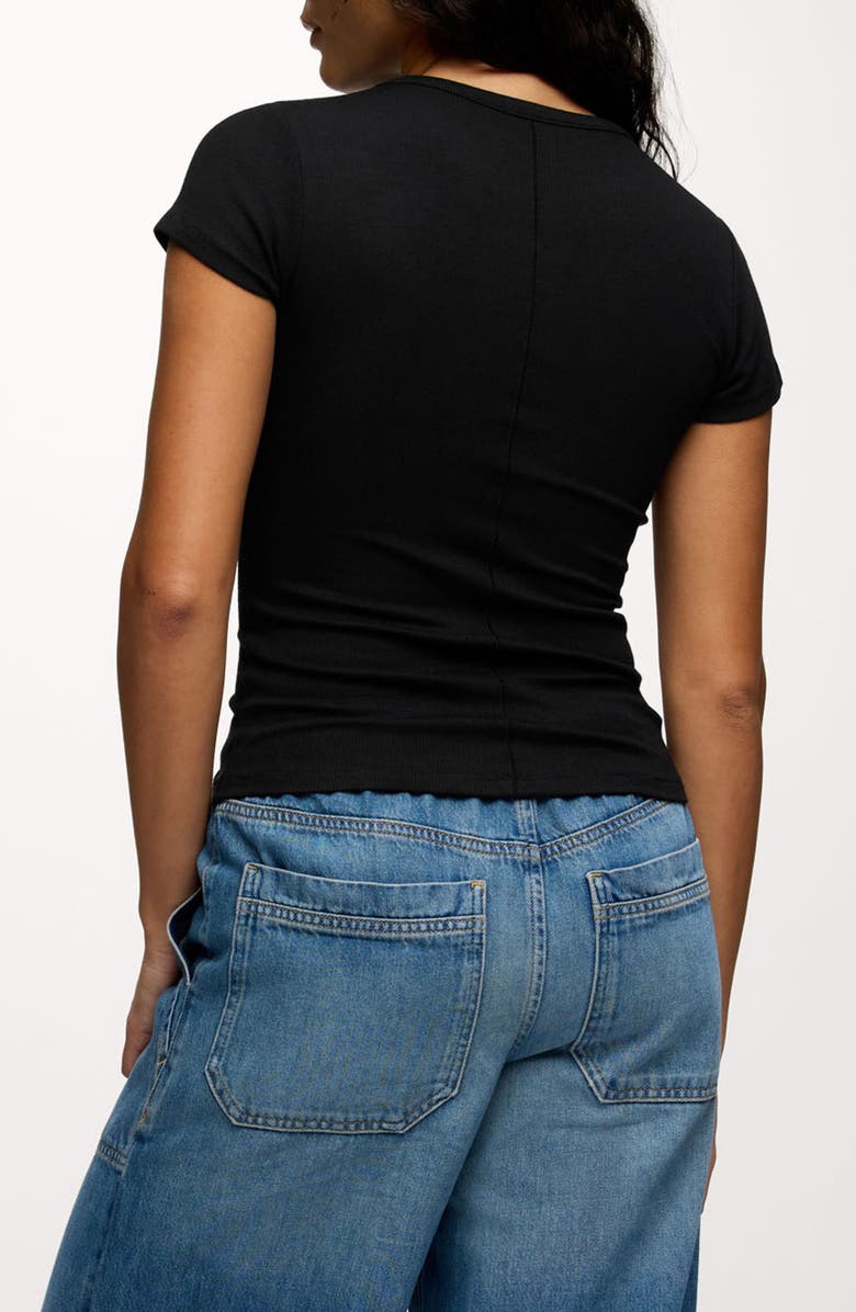 nuuds Slinky Rib Crewneck T-Shirt, Alternate, color, 