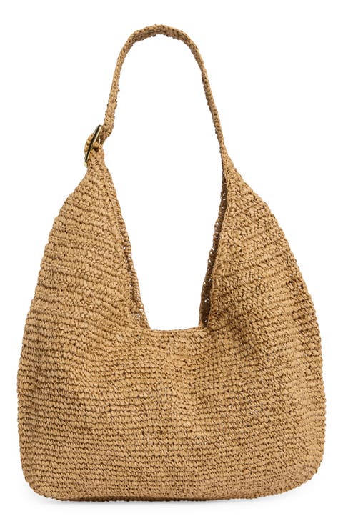 Slouchy Straw Bag