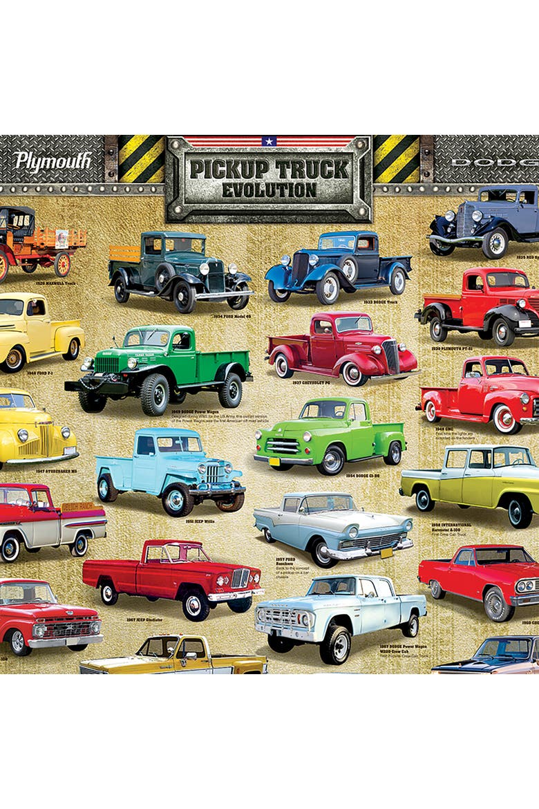 Pickup Truck Evolution Puzzle, 1000 Pieces, Alternate, color, Multicolored
