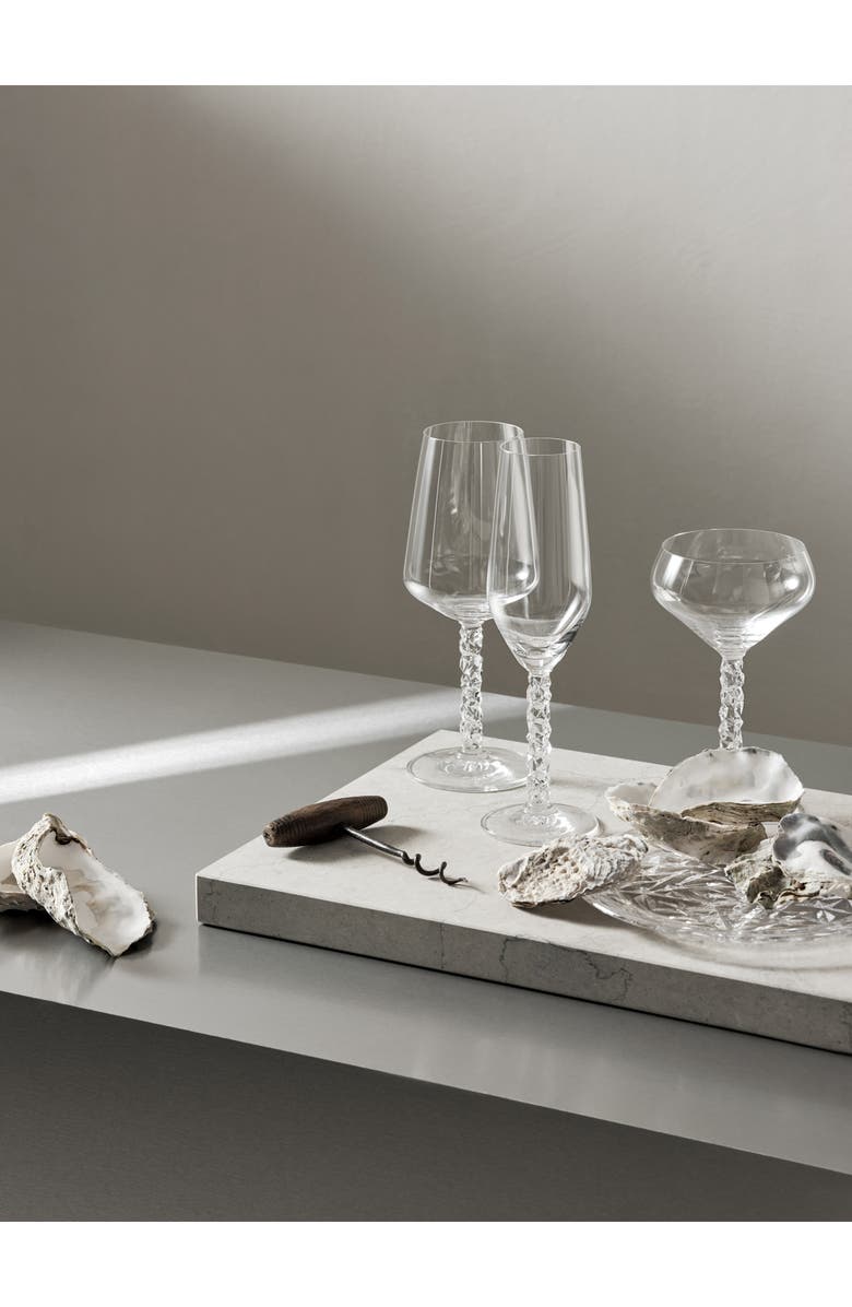 Orrefors Carat Set of 2 Crystal Coupe Glasses, Alternate, color, Clear