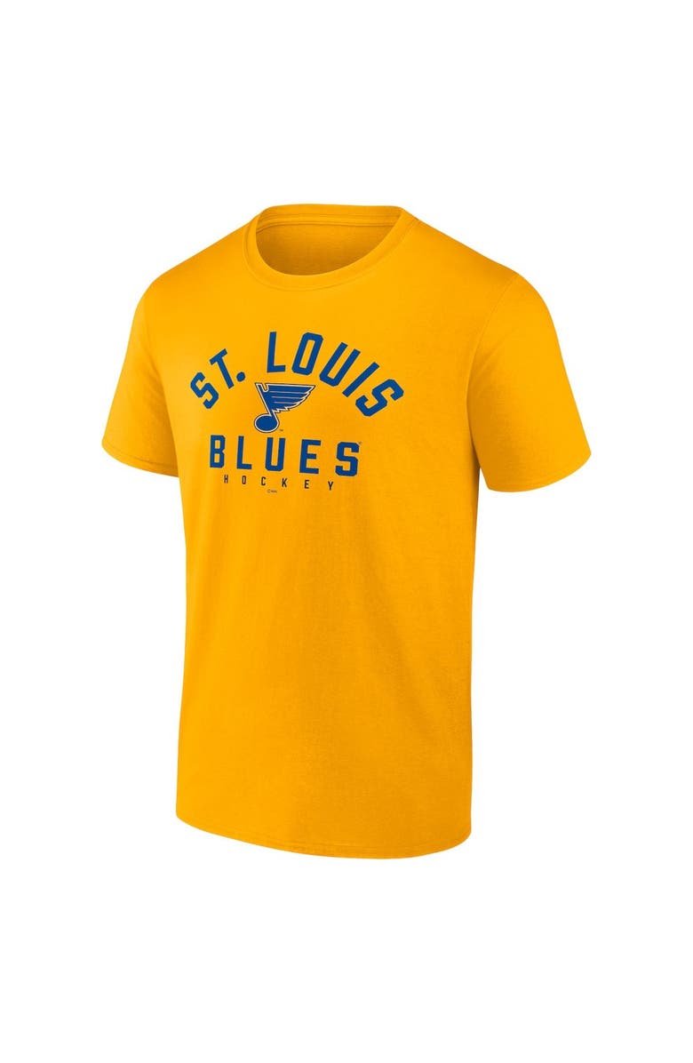 FANATICS Men's Fanatics Branded Blue St. Louis Blues Wordmark Two-Pack T-Shirt Set, Alternate, color, 