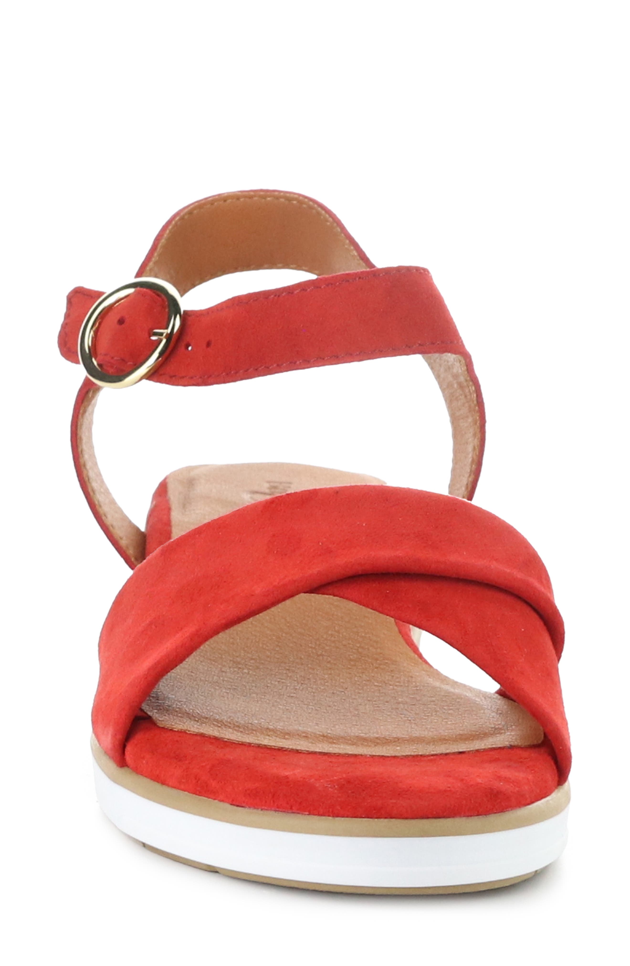 Avon Platform Wedge Sandal, Alternate, color, RED
