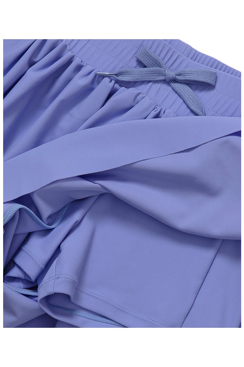Girls Active Flutter Shorts, Alternate, color, Pale Purple Iris