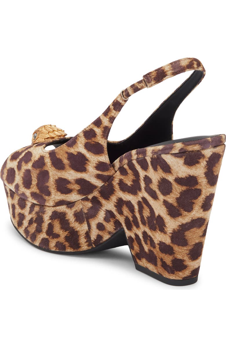 Kurt Geiger London Belgravia Platform Wedge Slingback Pump, Alternate, color, Open Brown