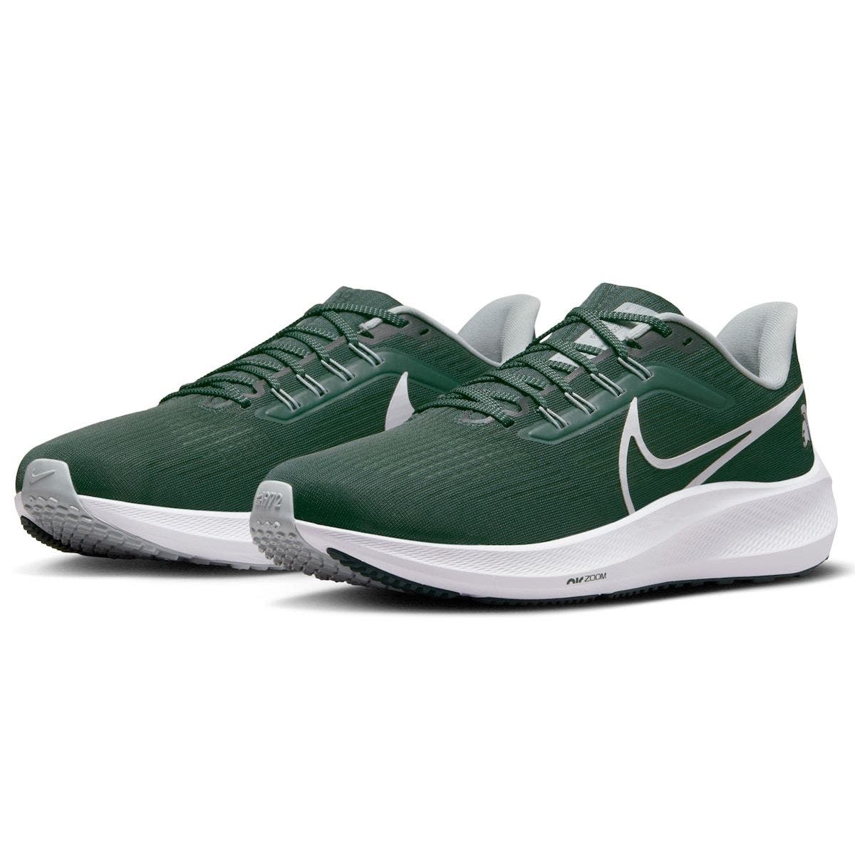 Nike Unisex Nike Green Michigan State Spartans Zoom Pegasus 39 Running Shoe, Alternate, color, 