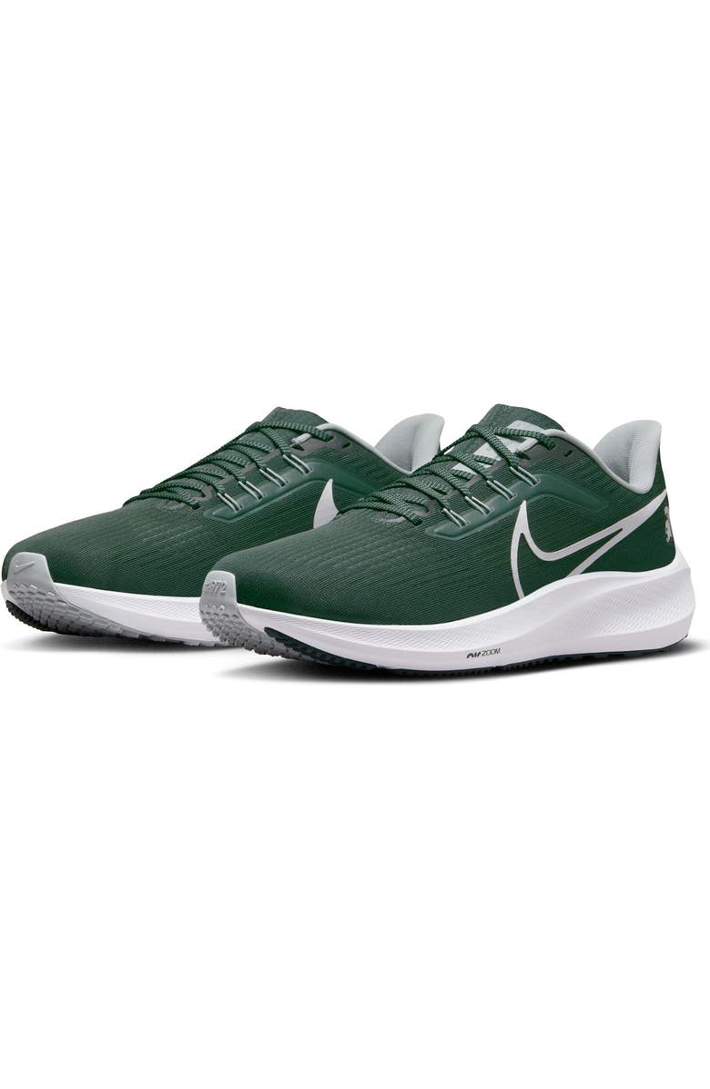 Nike Unisex Nike Green Michigan State Spartans Zoom Pegasus 39 Running Shoe, Alternate, color,