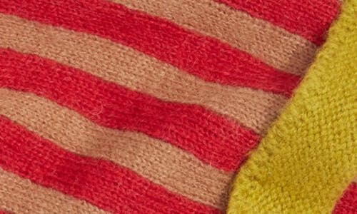 Damson Madder Mix Stripe Wool Bonnet In Multi