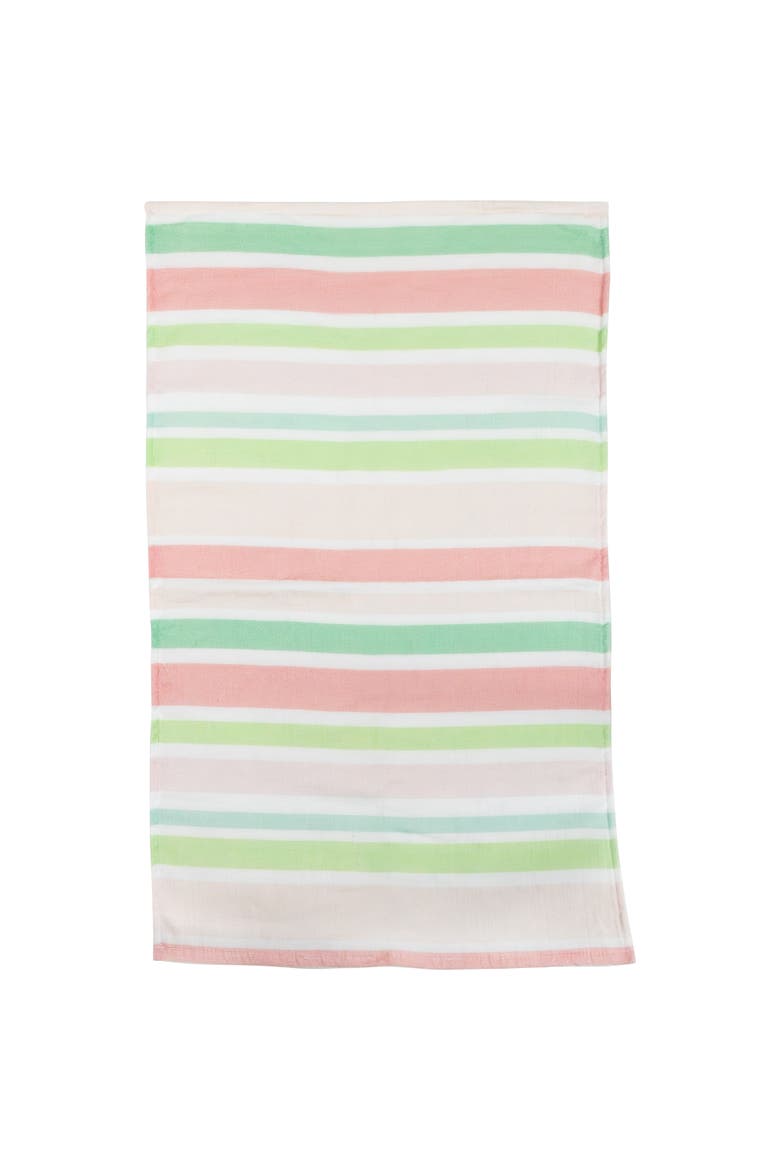 Stripes and Easter Eggs Kitchen Tea Towels - 26" - Set of 2, Alternate, color, White