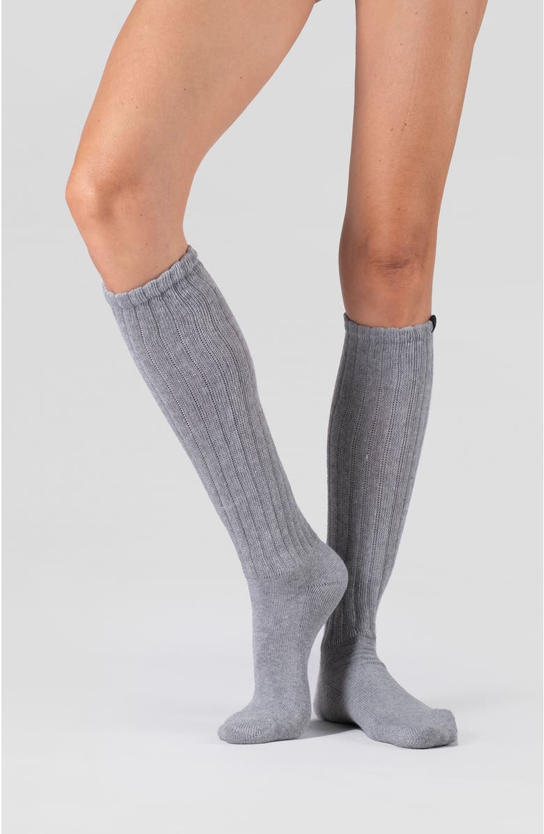 LECHERY<sup>®</sup> Gender Inclusive Scrunch Crew Socks, Alternate, color, Grey