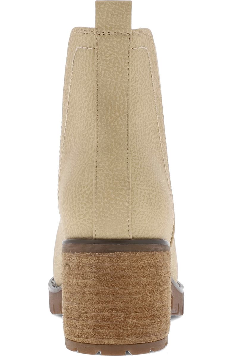 MIA Jody Ribbed Lug Sole Chelsea Boot, Alternate, color, Beige Tumb