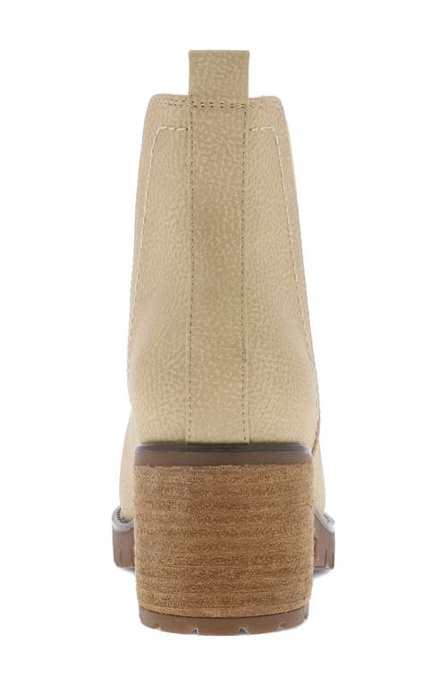 Mia Jody Ribbed Lug Sole Chelsea Boot In Brown