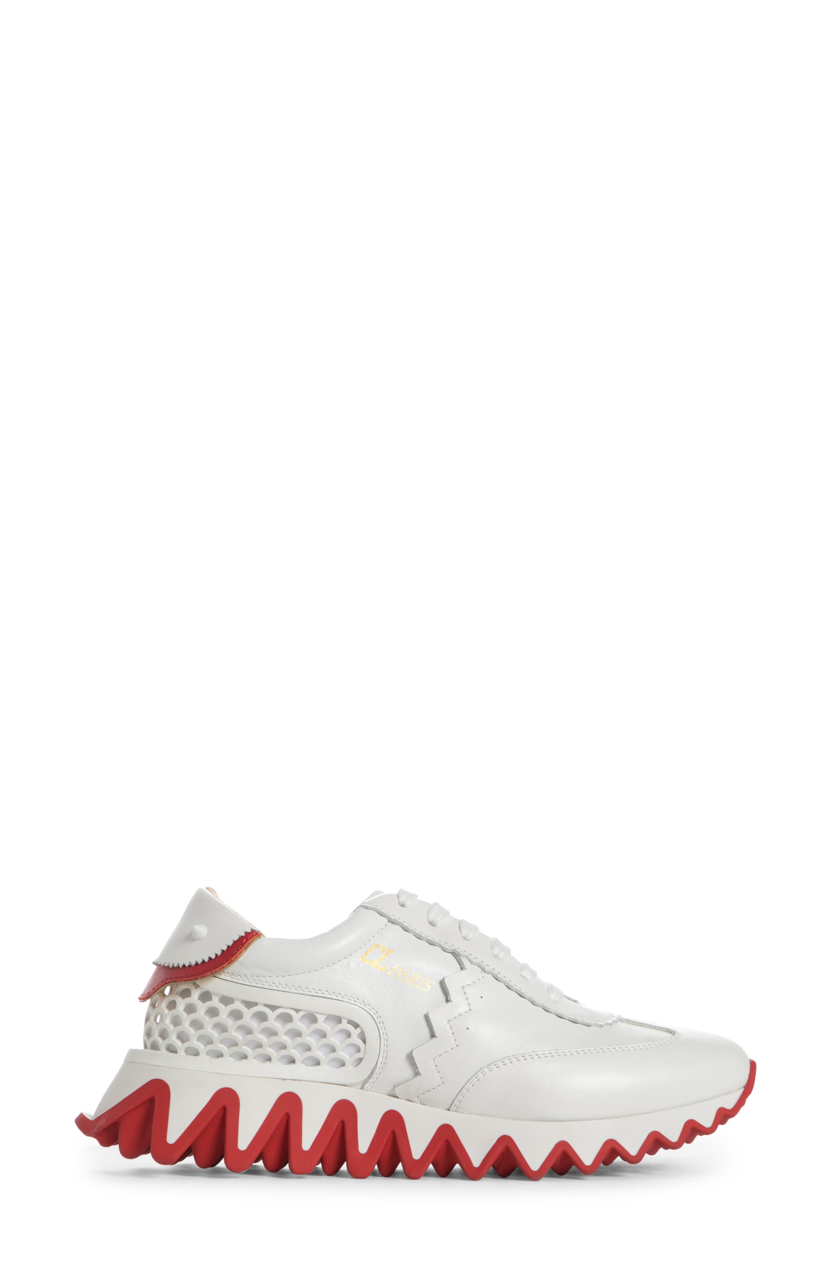 Loubishark Sneaker, Alternate, color, WHITE