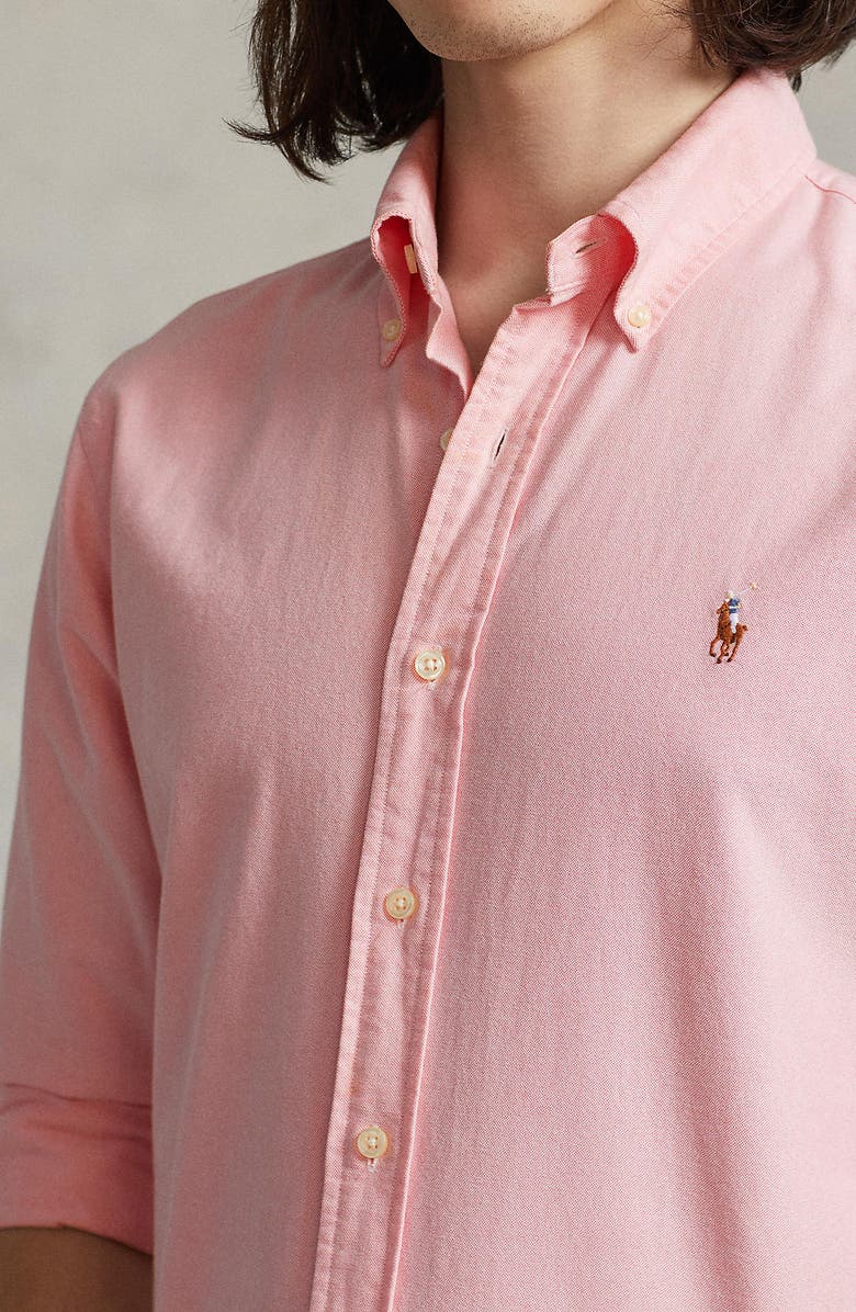 Polo Ralph Lauren Classic Oxford Button-Down Sport Shirt, Alternate, color, Pink