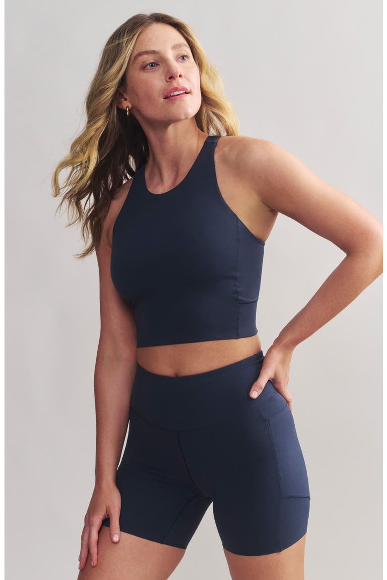 Revive Pocket Bike Shorts, Alternate, color, NAVY BLUE