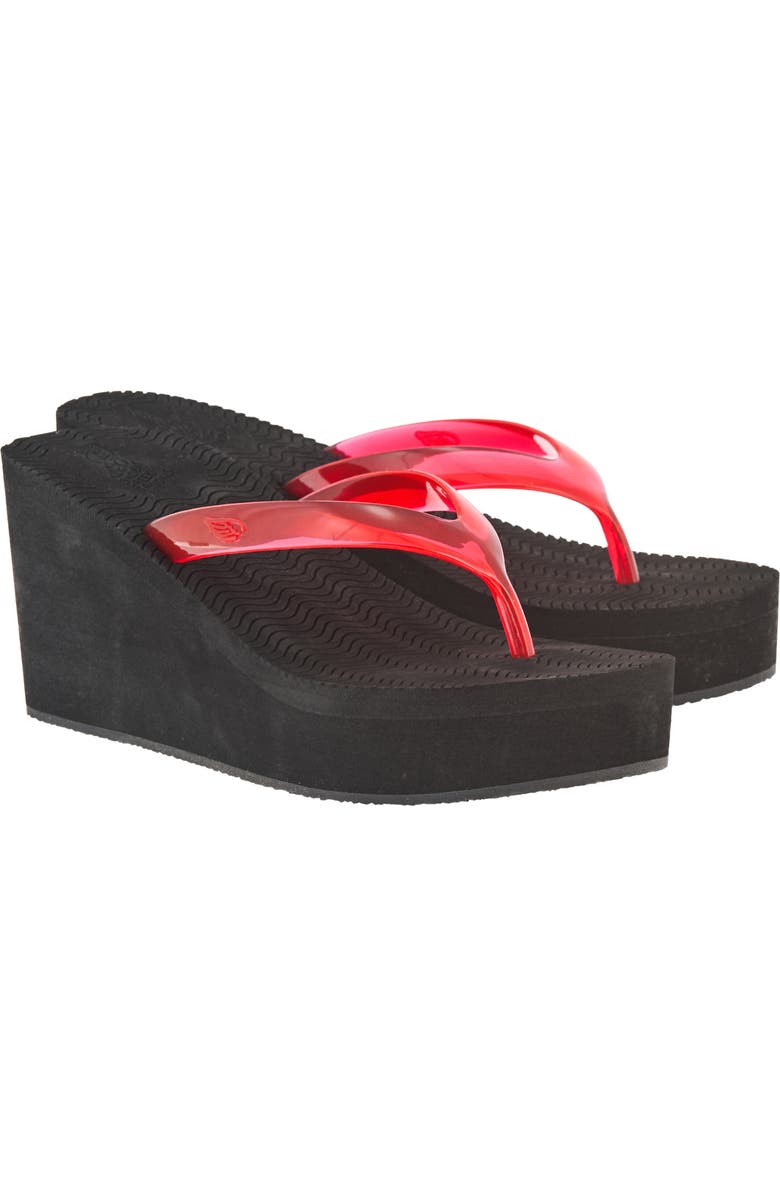 Ancient Greek Sandals Etheria Platform Wedge Flip Flop, Main, color, Red