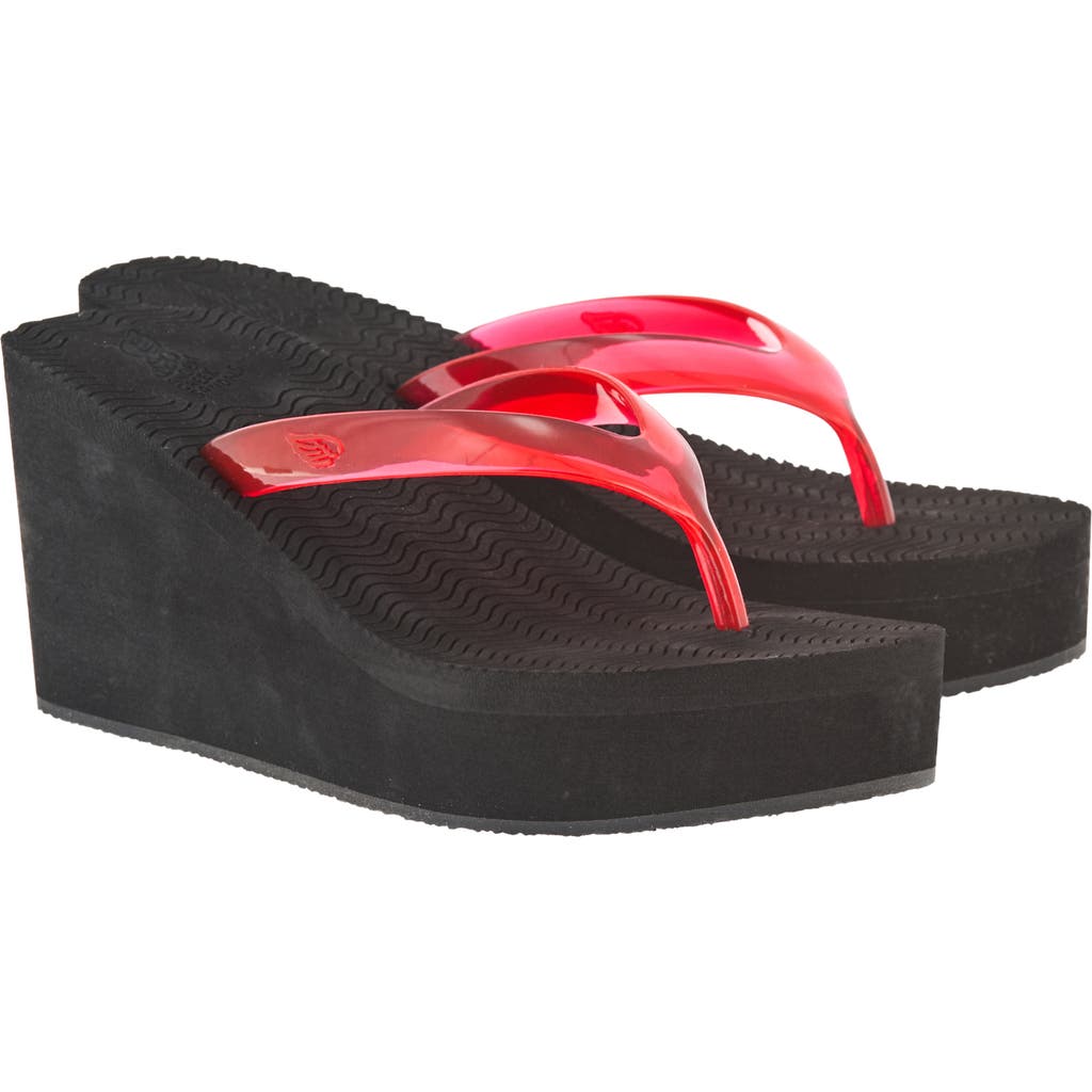 Ancient Greek Sandals Etheria Platform Wedge Flip Flop in Red at Nordstrom, Size 36