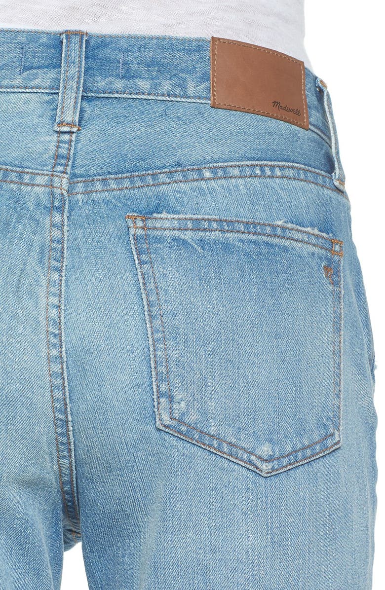 Madewell Perfect Vintage Ripped High Waist Boyfriend Jeans, Alternate, color,