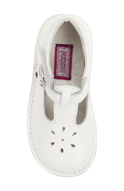 L'amour Joy Classic T-strap Shoe In White