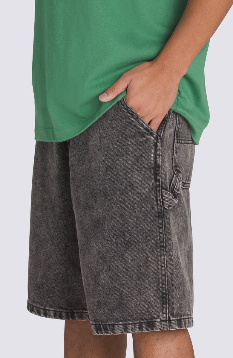 Vans Drill Chore Loose Fit Denim Shorts, Alternate, color, Stonewash Black