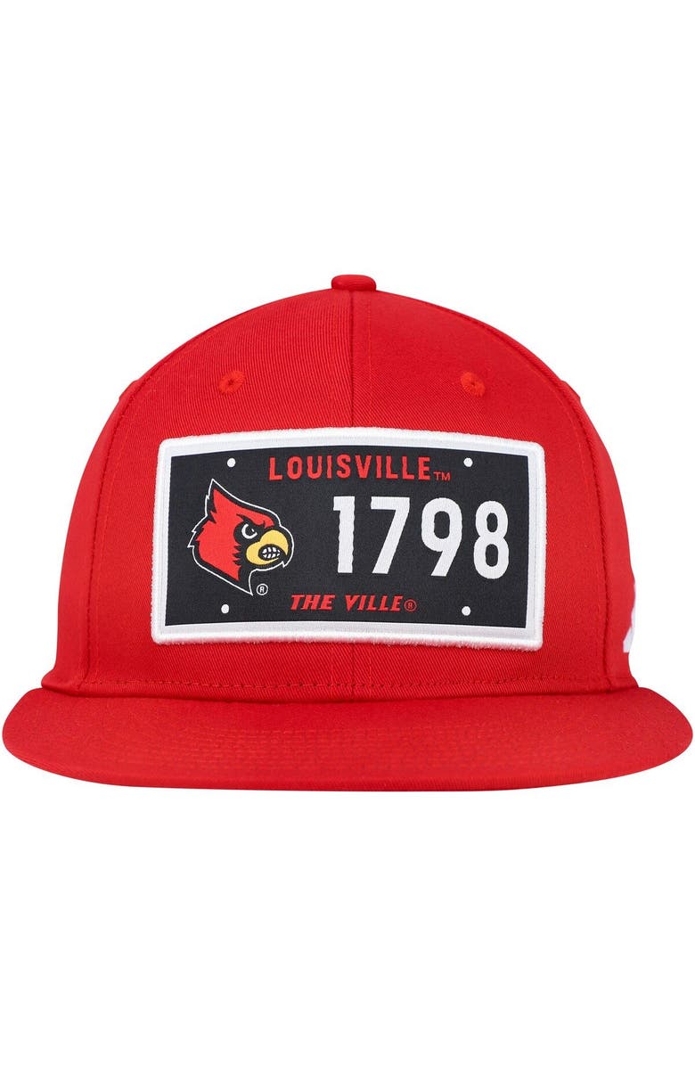 adidas Men's adidas Red Louisville Cardinals Established Snapback Hat, Alternate, color, Red
