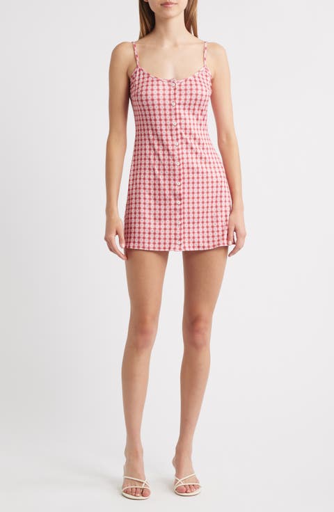 Sleeveless Button Front Minidress