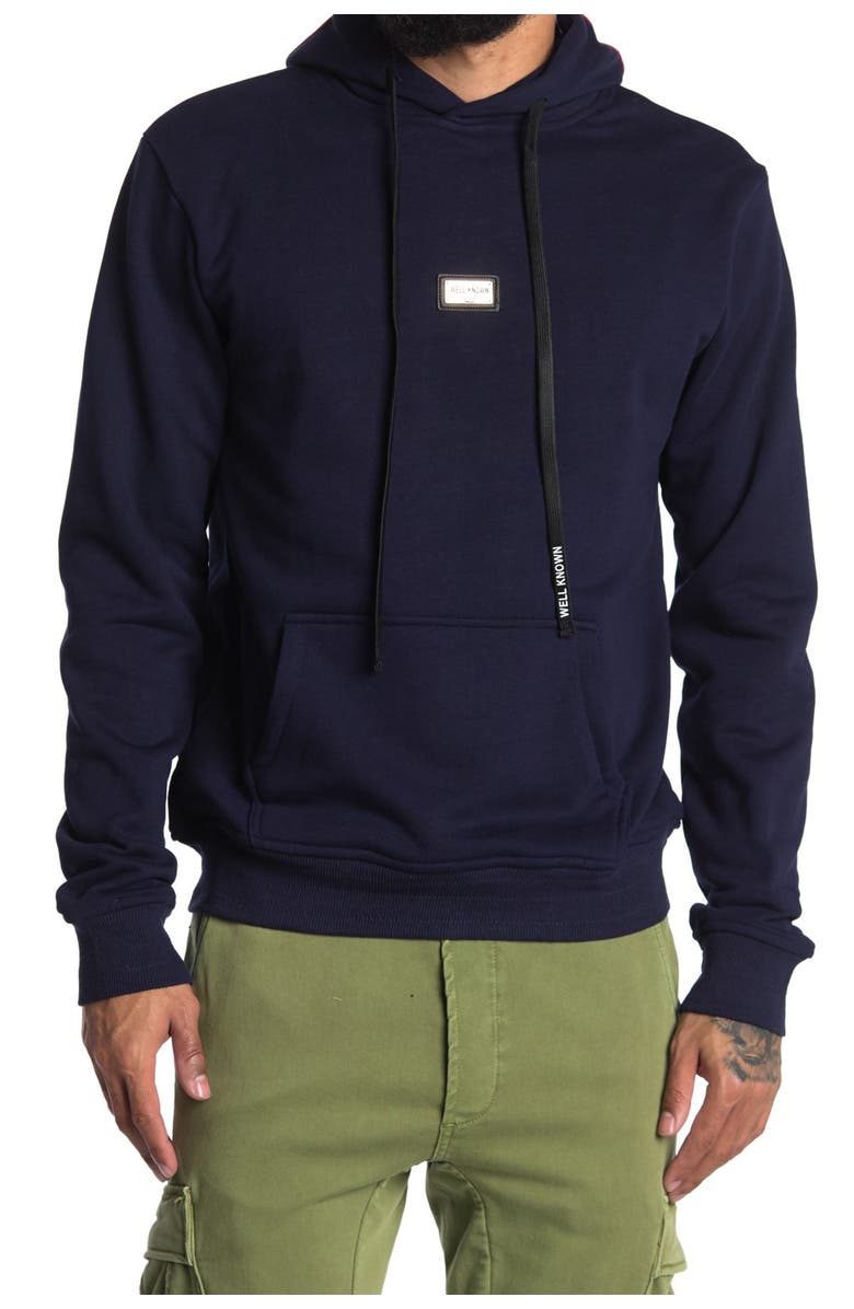 WELL KNOWN Bowery Cotton Pullover Hoodie, Main, color,