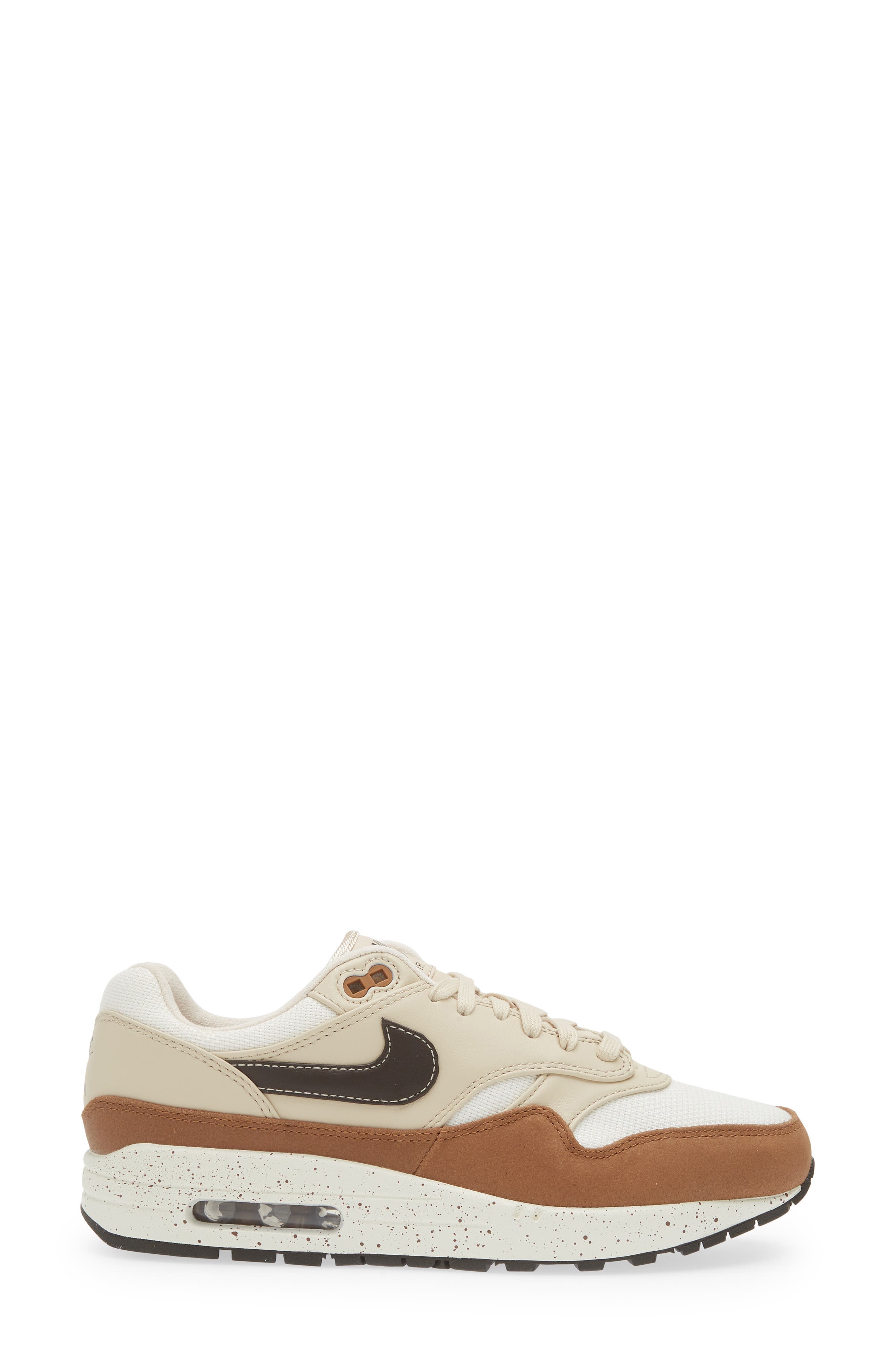 Air Max 1 '87 Sneaker, Alternate, color, VELVET BROWN/ SAND DRIFT/ SAIL
