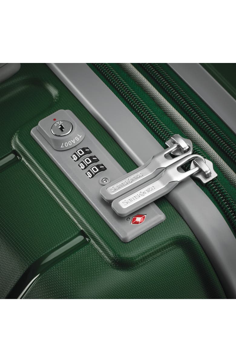 Samsonite Freeform Carry-On 21-Inch Hardside Expandable with Double Spinner Wheels, Alternate, color, Pine Green