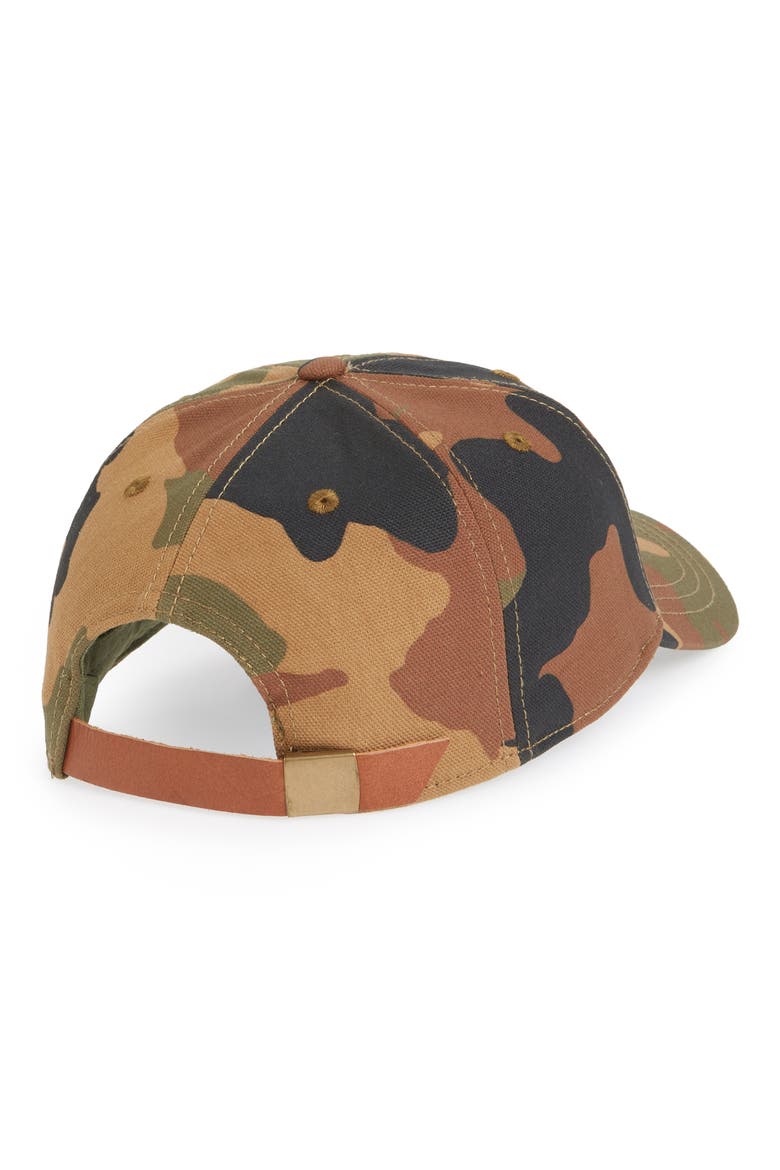 Canvas Baseball Cap, Alternate, color, CAMO GREEN