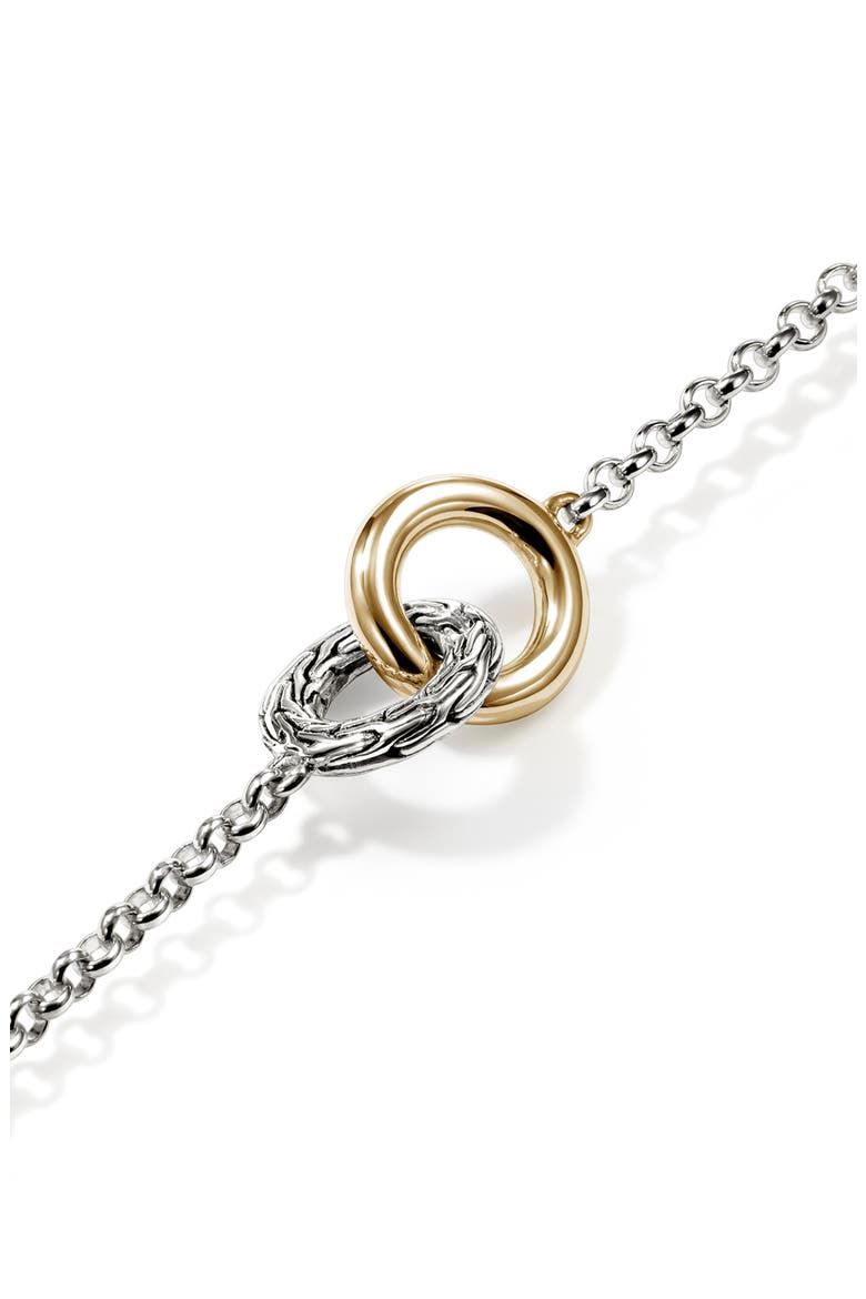Essentials Linked Bracelet, Alternate, color, SILVER AND GOLD