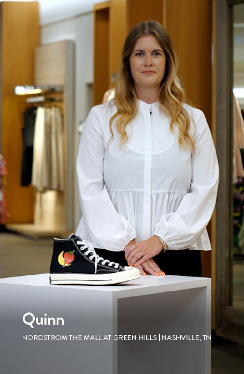 x Converse Gender Inclusive Chuck Taylor<sup>®</sup> All Star<sup>®</sup> Strawberry & Moon High Top Sneaker, sales video thumbnail