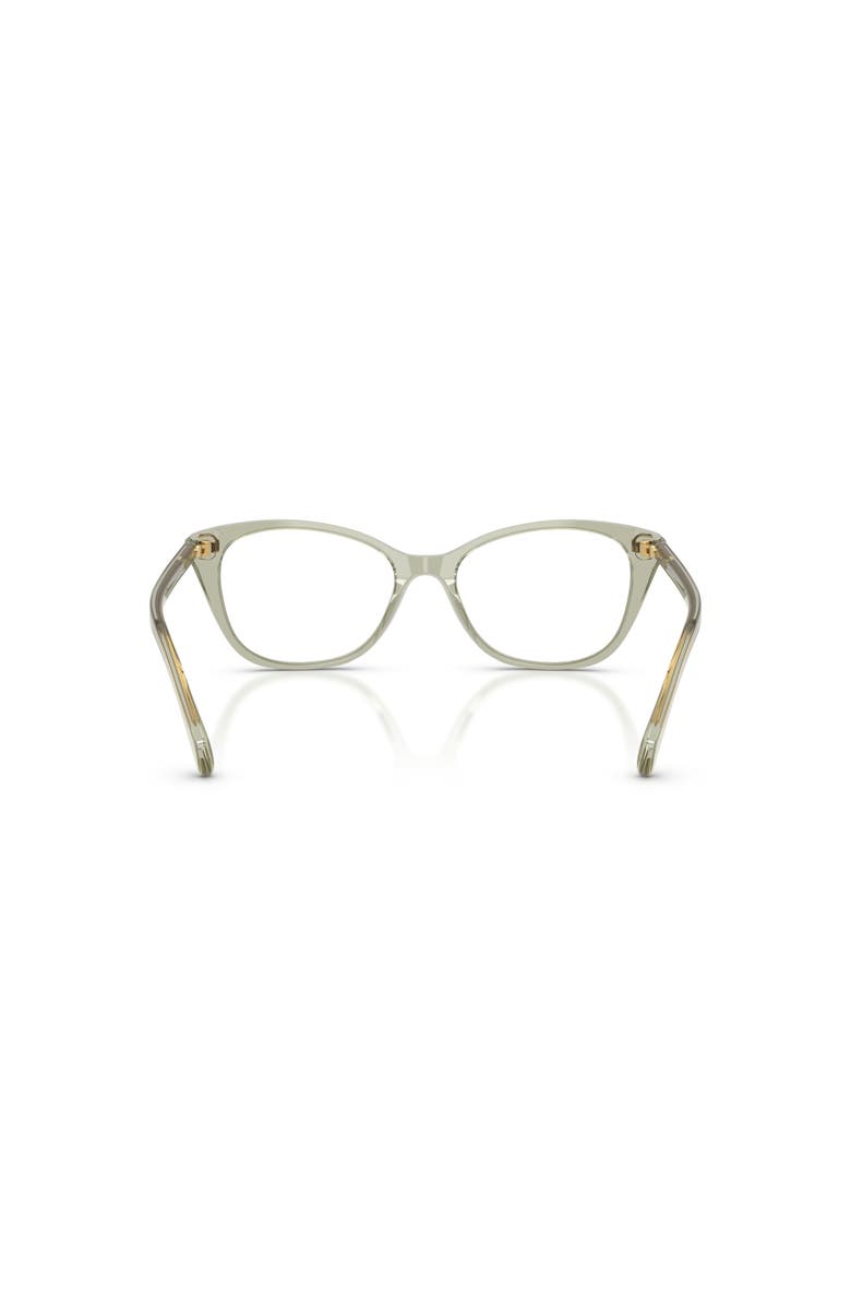 RALPH 55mm Rectangle optical glasses, Alternate, color, Green