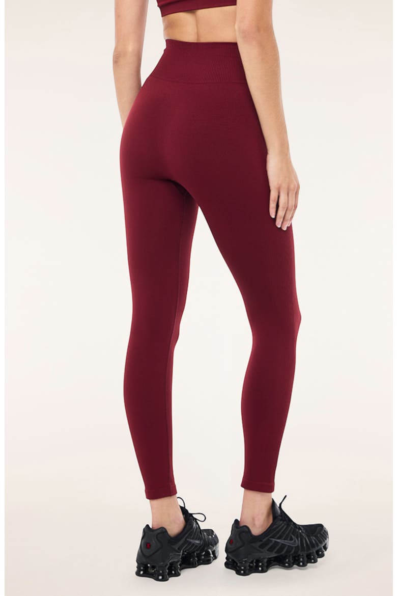 Restore Seamless Leggings, Alternate, color, CABERNET / STRAWBERRY