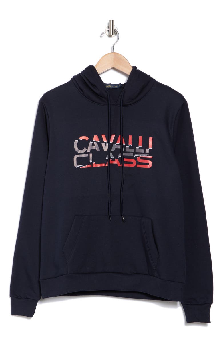 Cavalli Class Logo Graphic Hoodie, Alternate, color, 