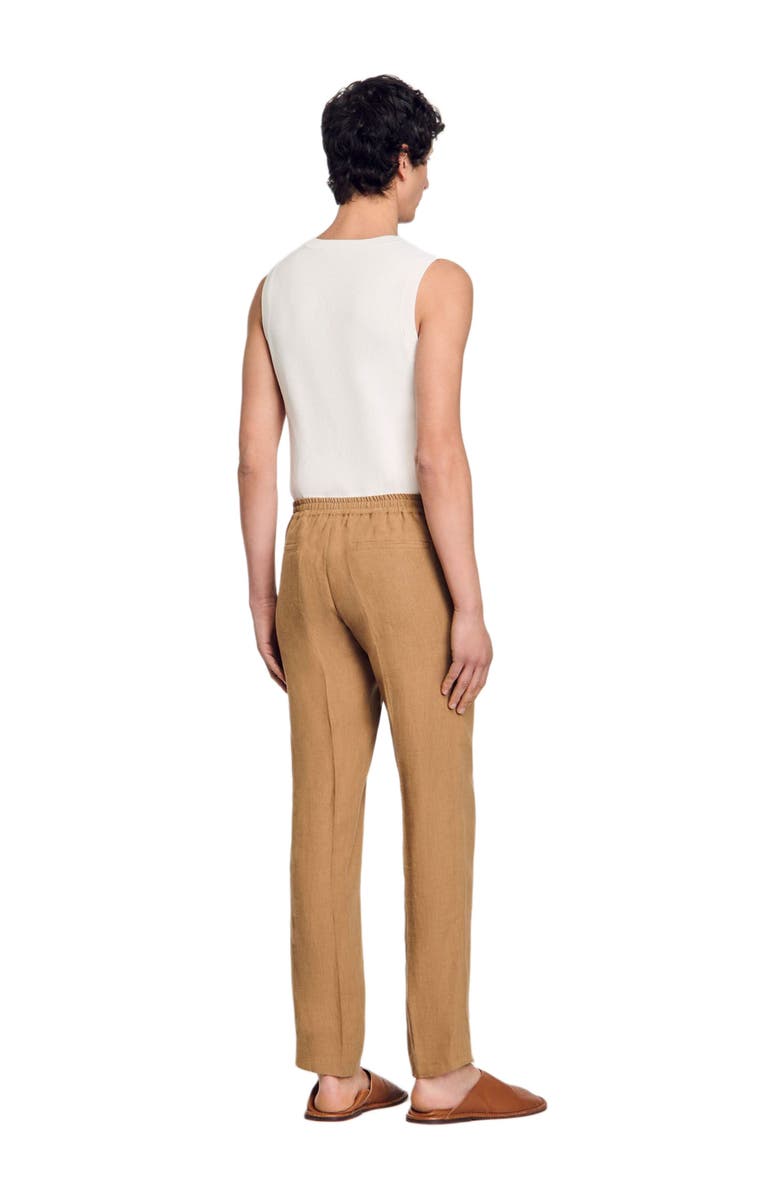 SANDRO Linen trousers, Alternate, color,