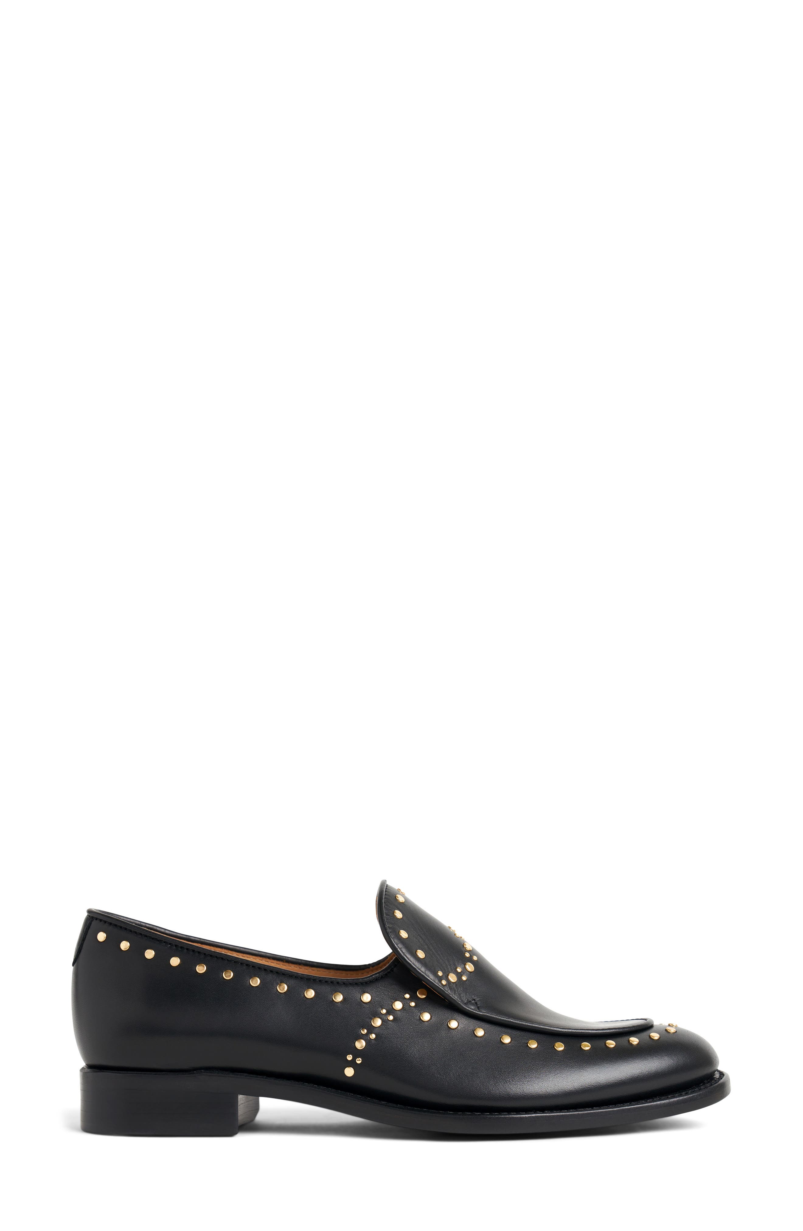 The Office of Angela Scott Miss Cecilia Stud Loafer, Alternate, color, Black