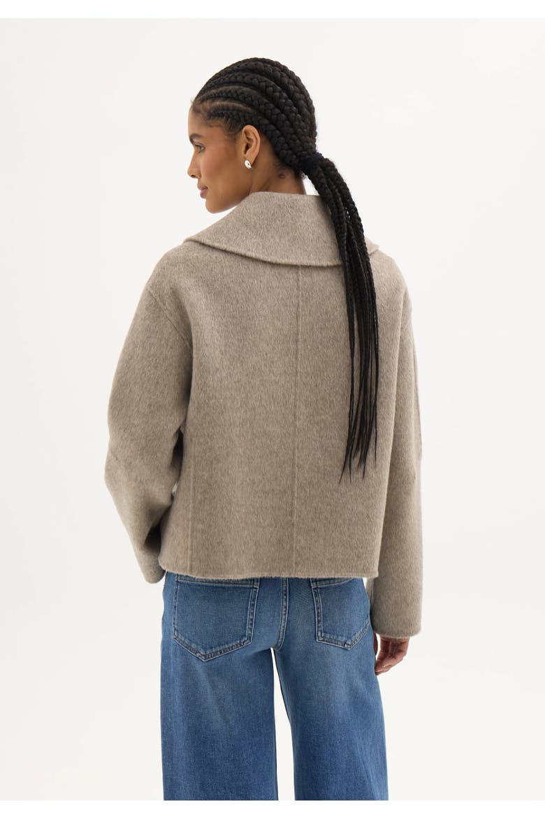 Nerise Double Faced Zip Jacket, Alternate, color, Oatmeal Marl