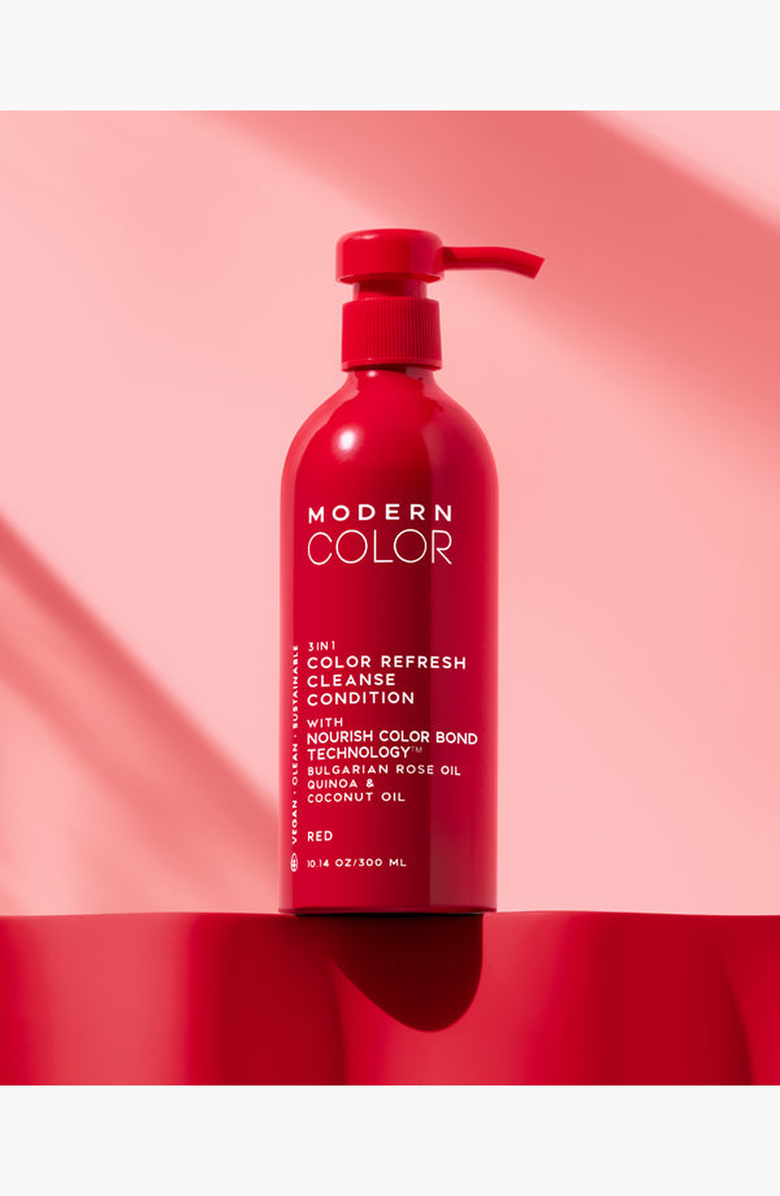 Modern Color Red 3-In-1 Hair Color Refresh Cleanse Conditioner, Alternate, color, Single