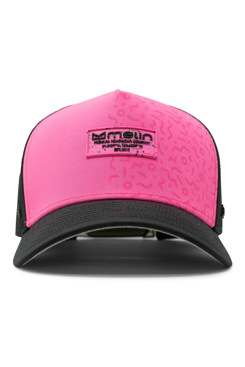 Hydro Odyssey Brick Snapback Baseball Cap, Alternate, color, HOT PINK/ BLACK