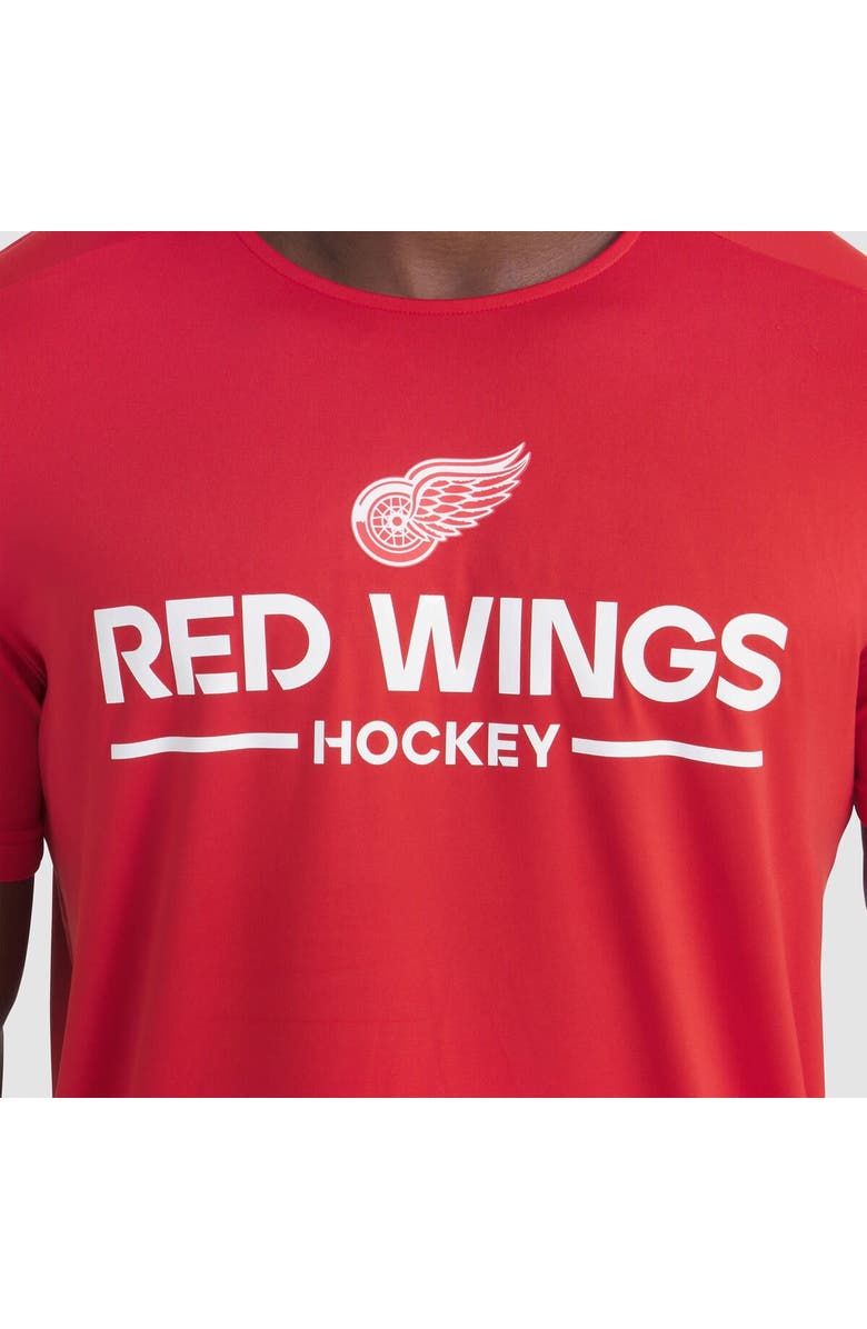 FANATICS Men's Fanatics Red Detroit Red Wings Authentic Pro Rink Tech T-Shirt, Alternate, color, Red