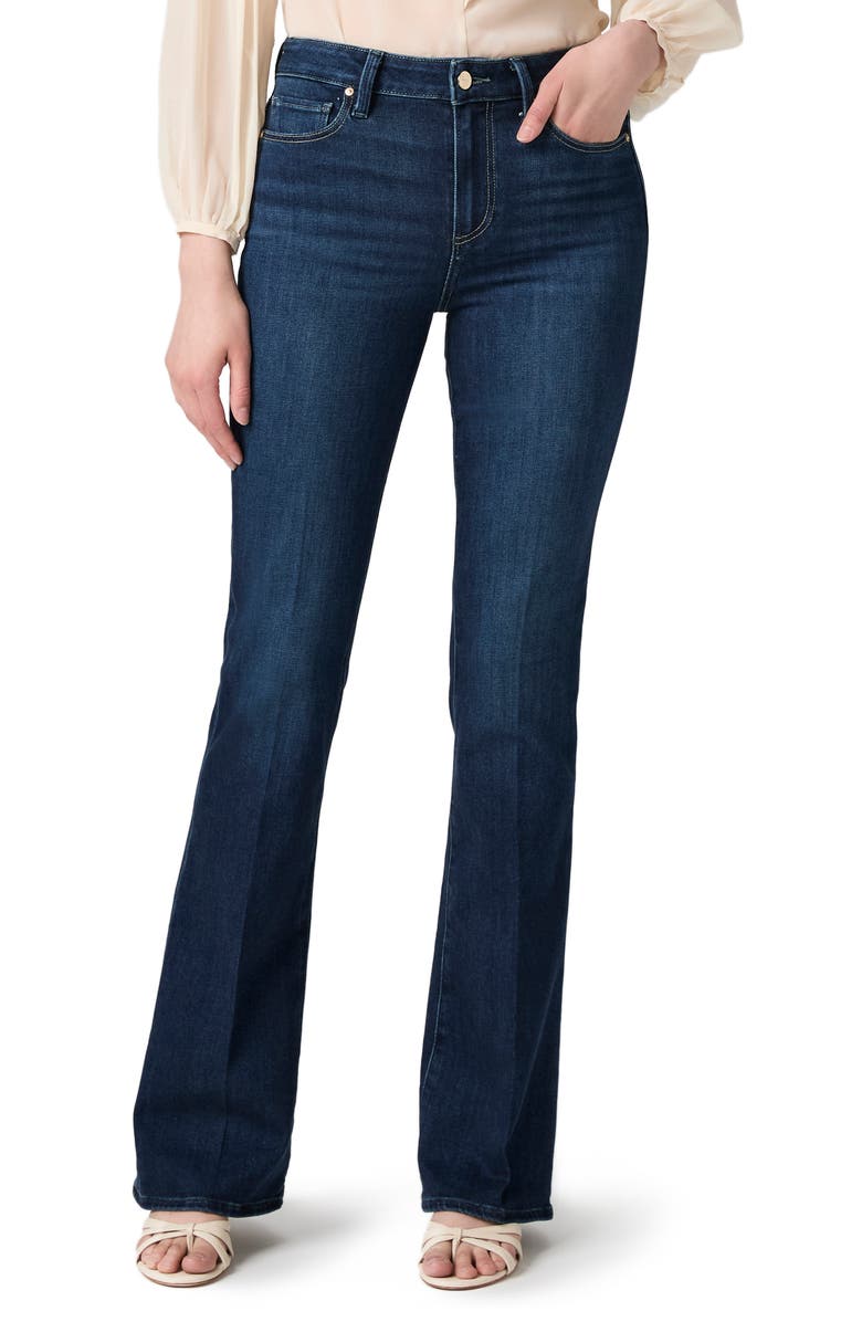 PAIGE Laurel Canyon High Waist Bootcut Jeans, Main, color, Berlin