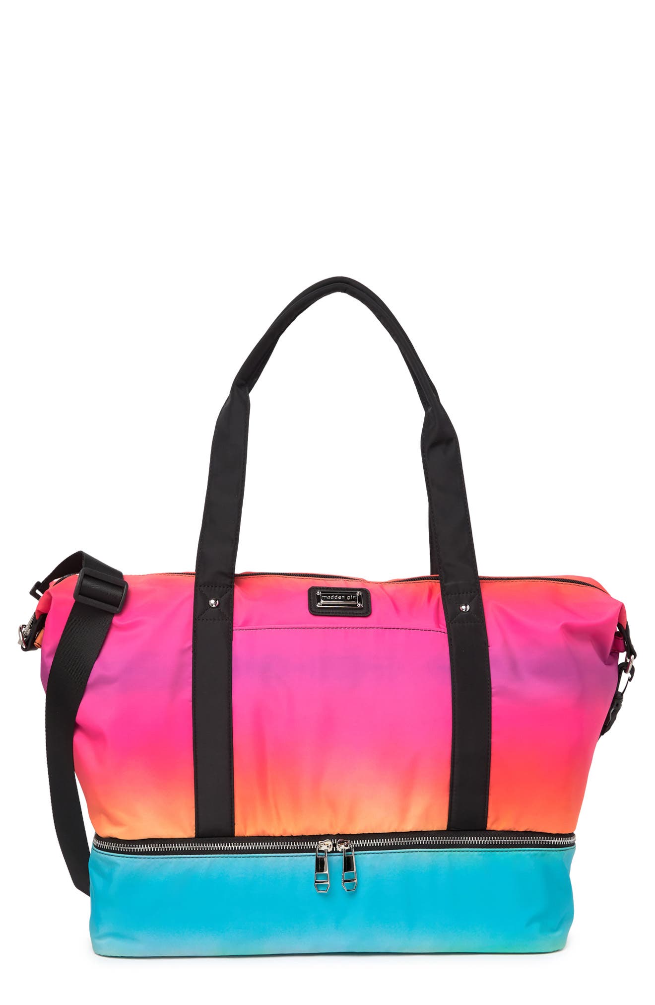 Madden Girl Weekend Duffle Bag, Main, color, 