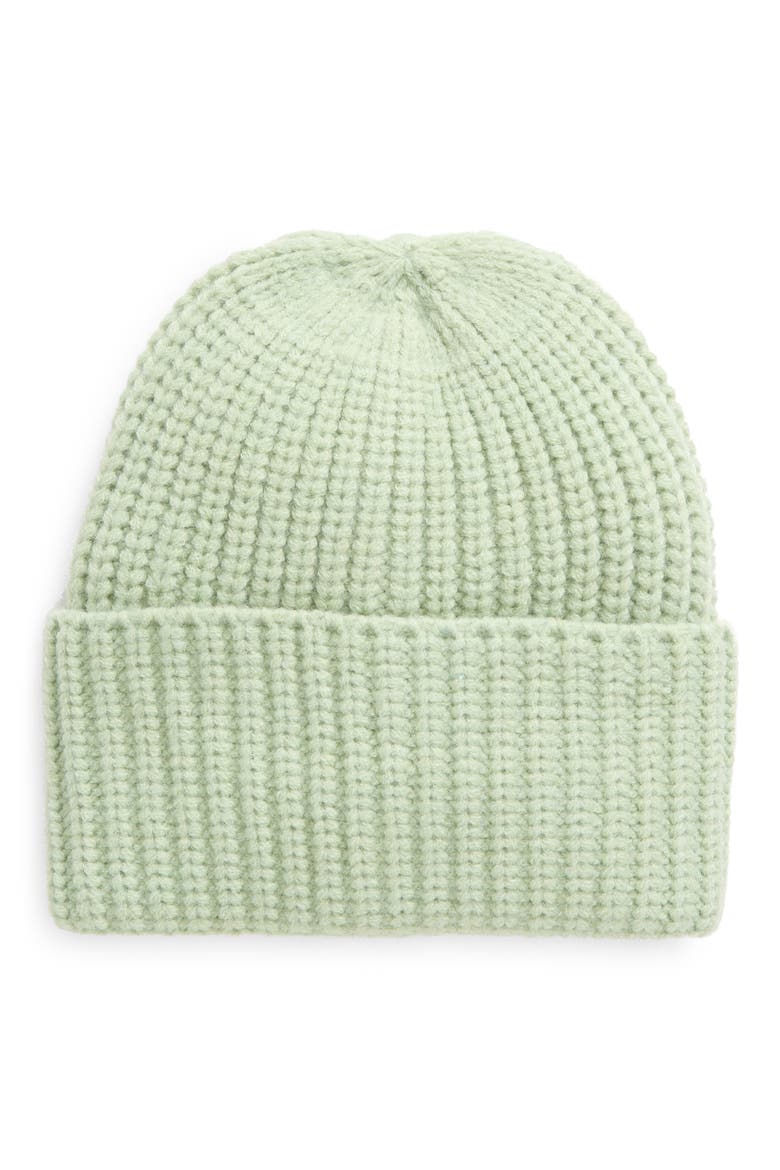Classic Rib Beanie, Main, color, GREEN FROZEN