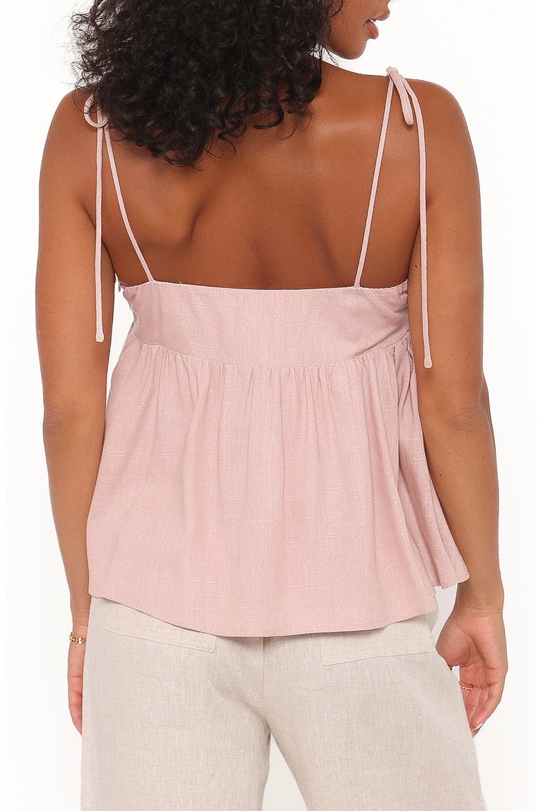 Zephyra Tie Strap Babydoll Camisole, Alternate, color, PINK