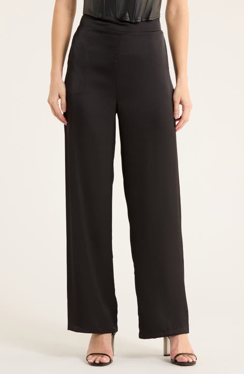 Satin Wide Leg Pants