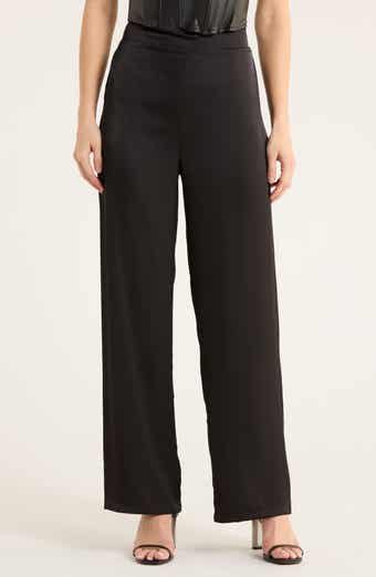 INTERNATIONAL DESIGNER Satin Wide Leg Pants