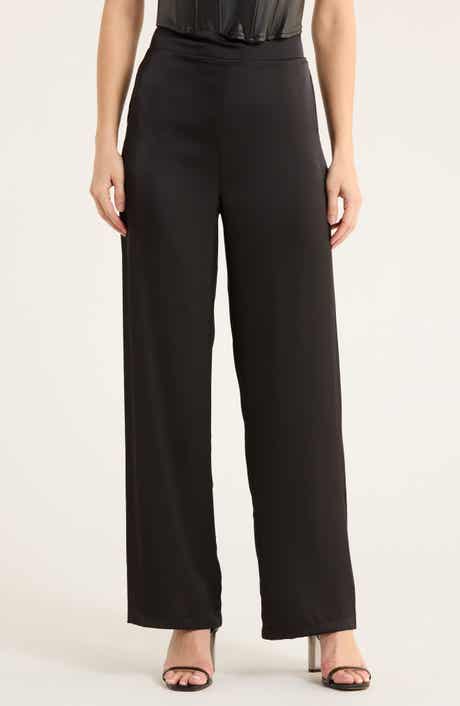 INTERNATIONAL DESIGNER Satin Wide Leg Pants