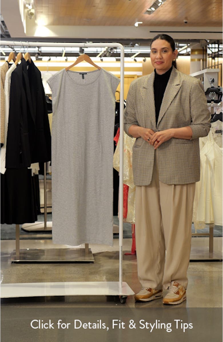 Stripe Cap Sleeve Organic Cotton Midi Dress, sales video thumbnail