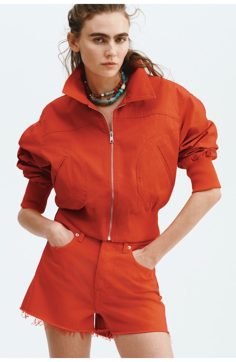 H&M Raw-edge Denim Shorts, Alternate, color, 