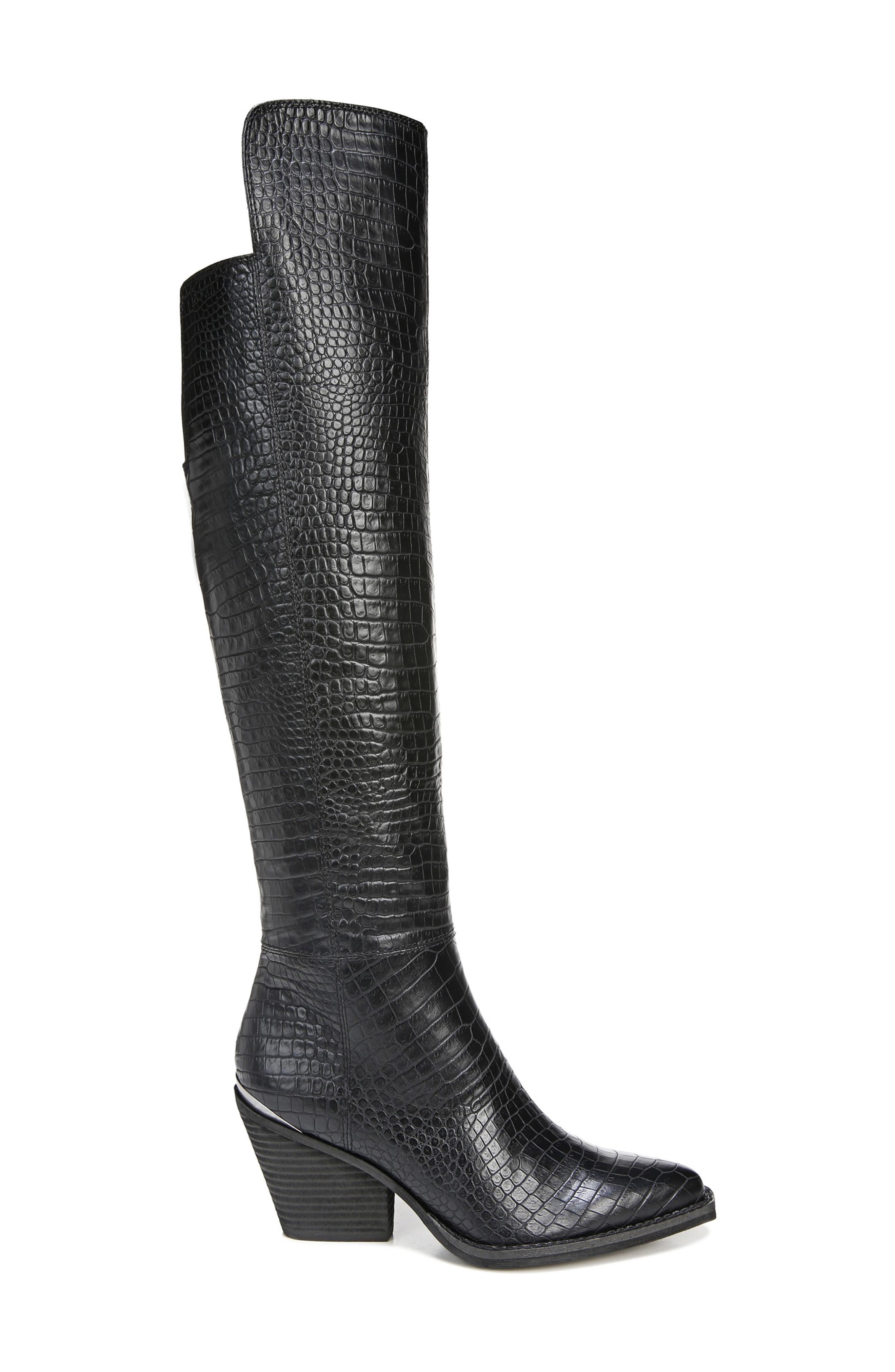 Ronson Knee High Boot, Main, color, BLACK